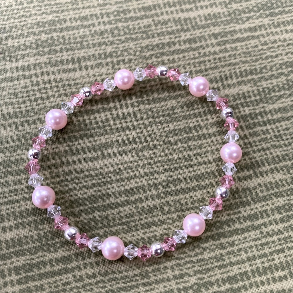 Swarovski pink stretch bracelet
